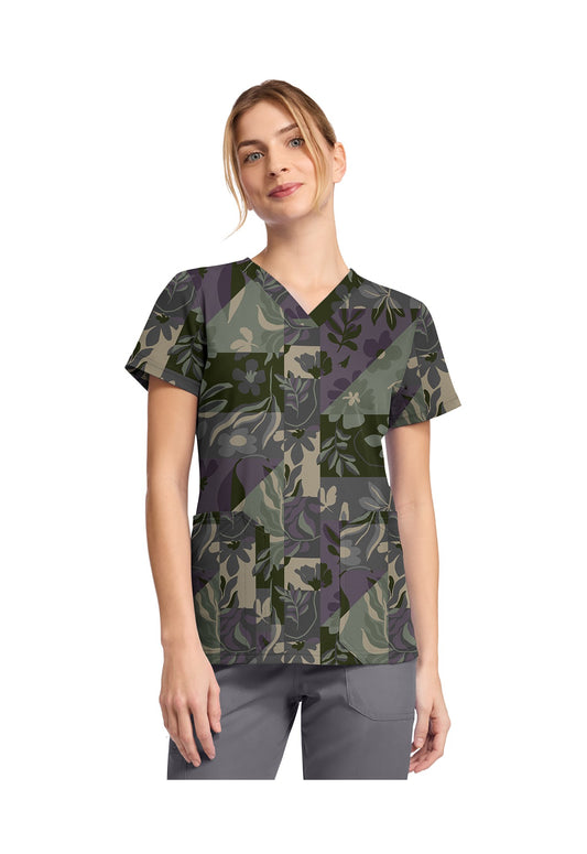 Top clínico Dickies DK667 mujer estampado FOGE