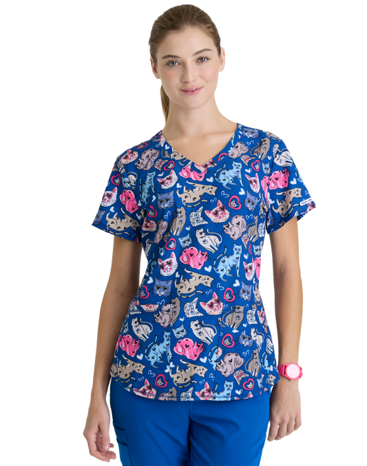 Skechers SKT021 Top Clínico Mujer Estampado ILKT