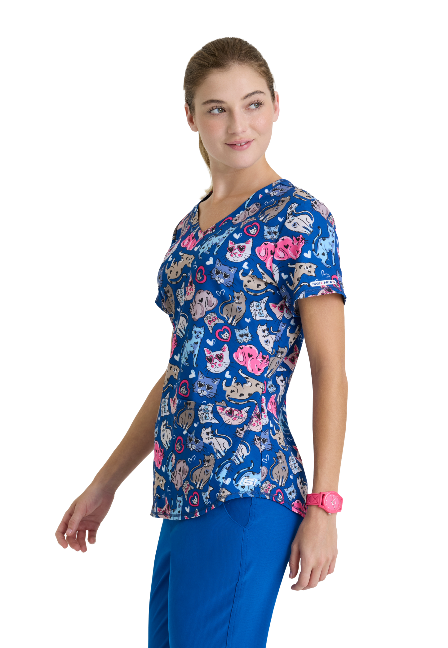 Skechers SKT021 Top Clínico Mujer Estampado ILKT