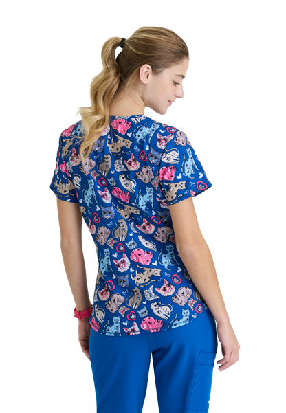 Skechers SKT021 Top Clínico Mujer Estampado ILKT