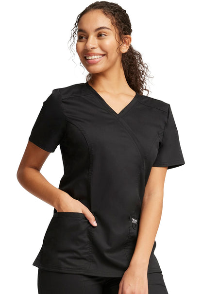 Top clínico Cherokee Revolution WW610 mujer liso - vista 2