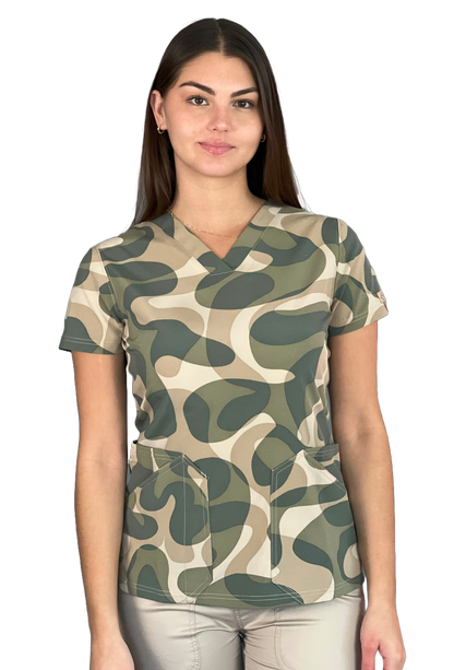 Top clínico Dickies DK667 mujer estampado ATCA - vista 2