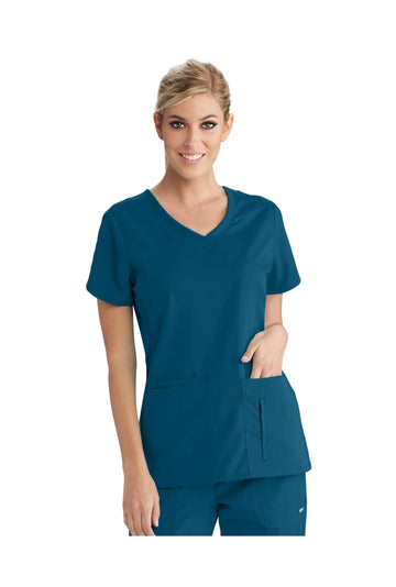 Top clínico Grey's Anatomy 41423 mujer liso cuello en V