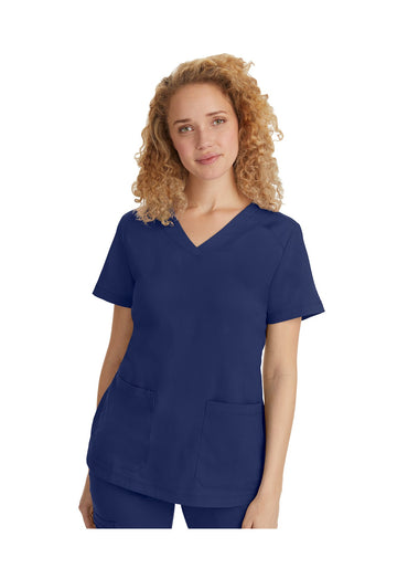 Top clínico Healing Hands 2320 mujer liso HH Purple Label