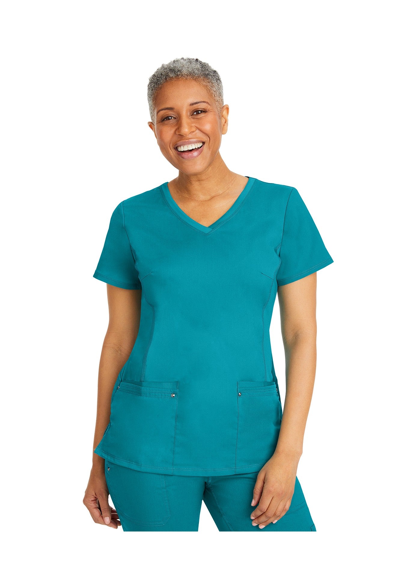 Top clínico Healing Hands 2245 mujer liso HH Purple Label